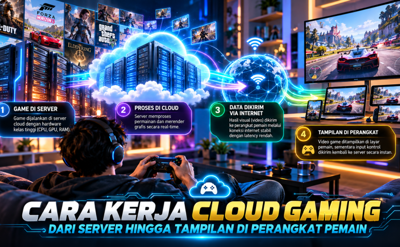 Cara Kerja Cloud Gaming dari Server hingga Tampilan di Perangkat Pemain